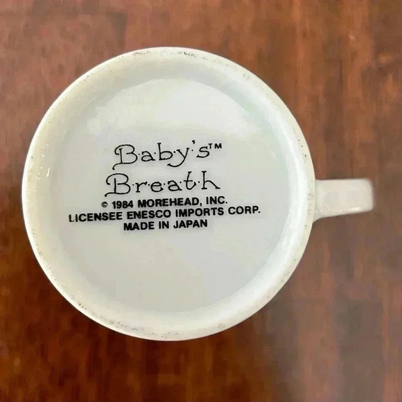 Vintage 1984 Enesco Baby’s First Cup Collectible Porcelain Pink Girl Lamb Mug - Picture 4 of 7